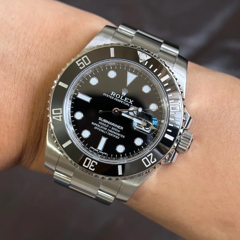 Thumb Submariner Date Stainless Steel / Black / Cerachom