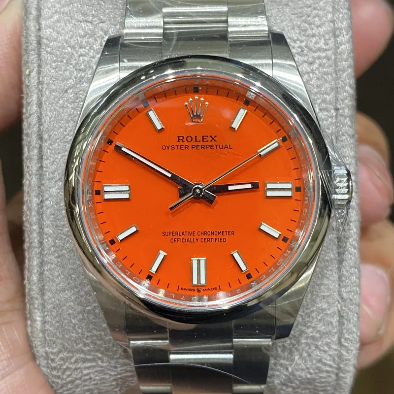 Oyster Perpetual 36 Stainless Steel / Red