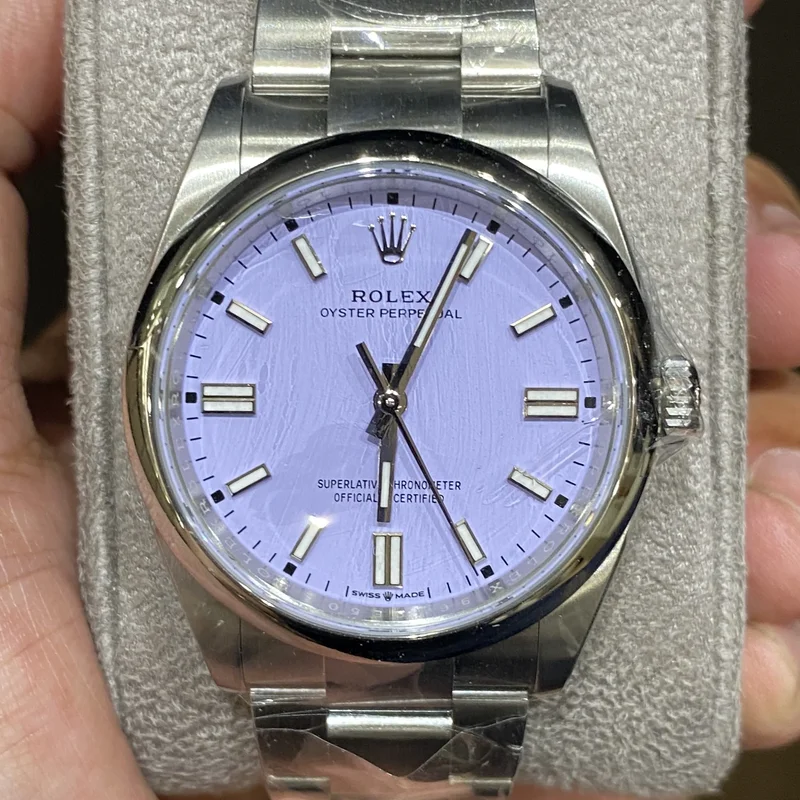 Oyster Perpetual 36 Stainless Steel / Lavender