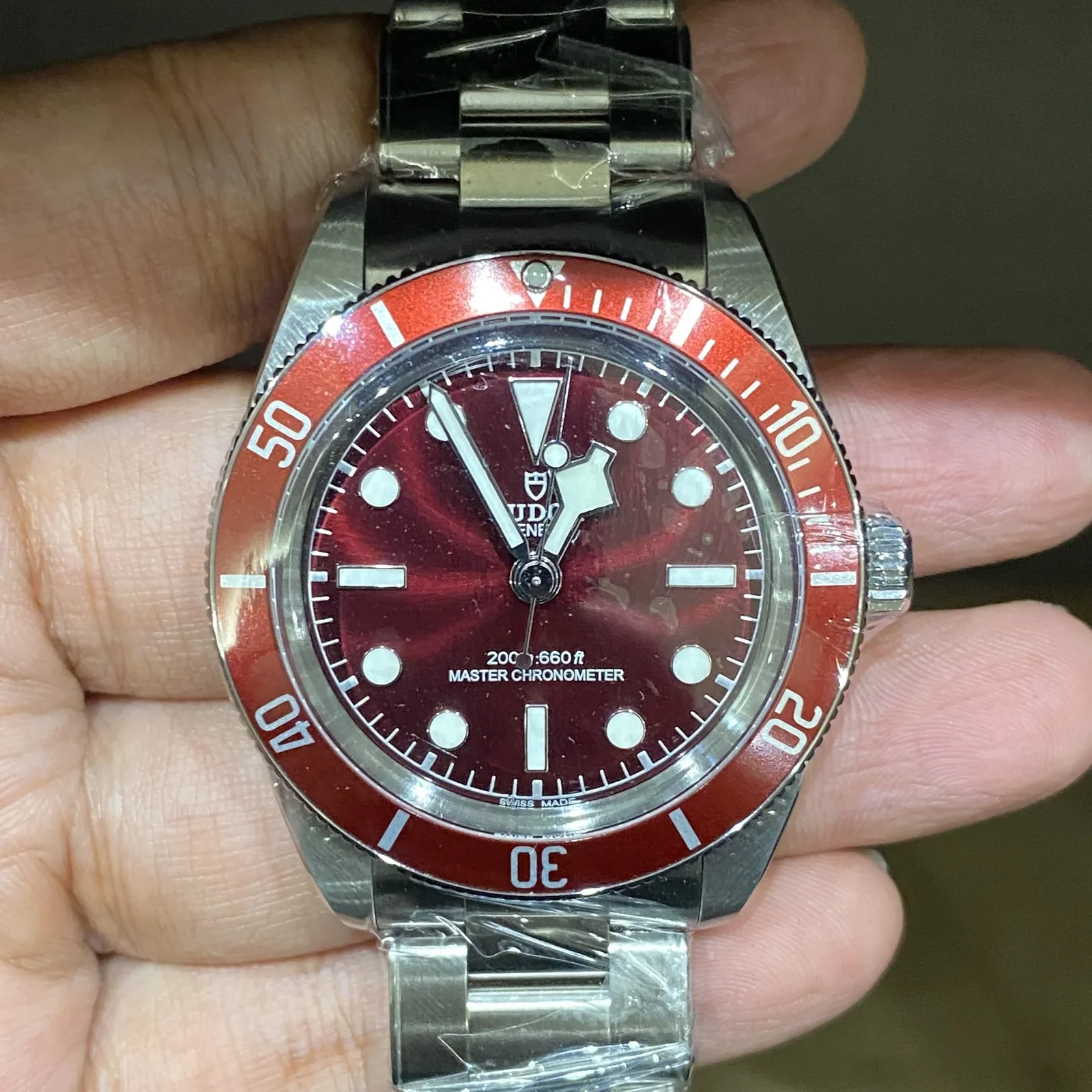 Black Bay Fifty-Eight Stainless Steel Burgundy / Oyster
