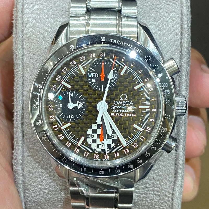 Speedmaster Day-Date 39 Stainless Steel / Black Carbon / Bracelet / Michael Schumacher World Champion
