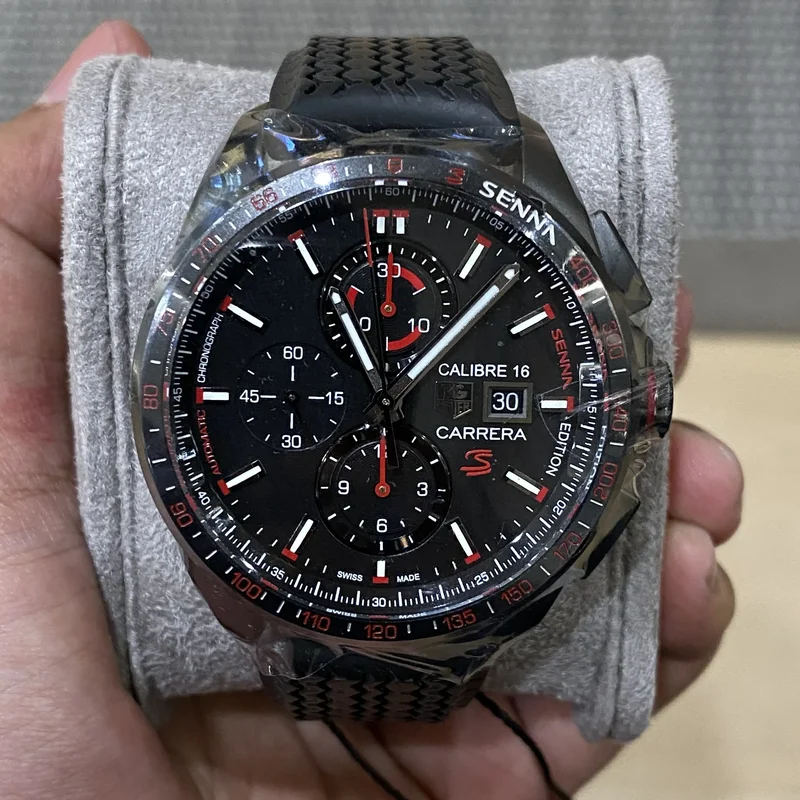 Carrera Calibre 16 Chronograph Titanium / Black
