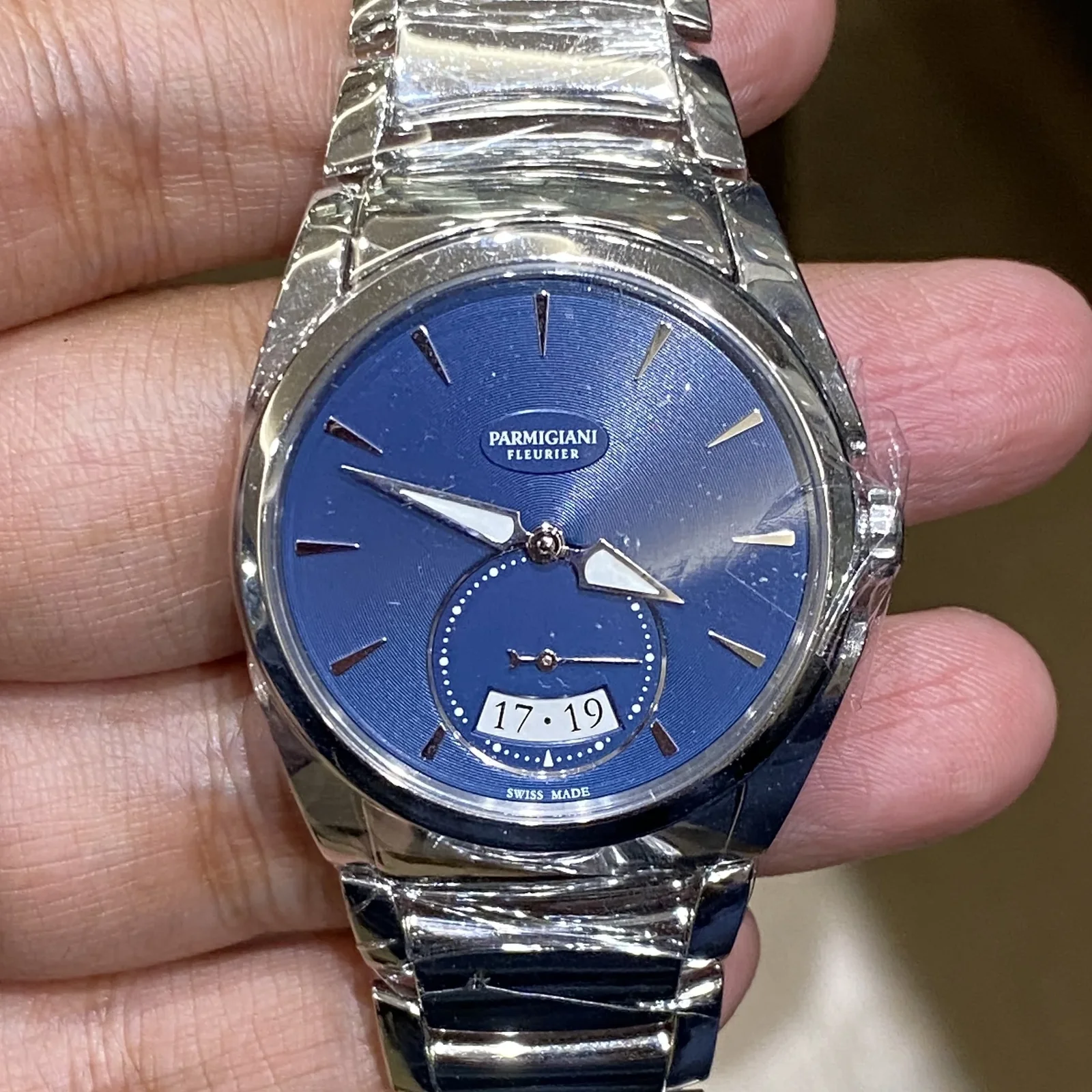 Tonda Metropolitaine Stainless Steel / Blue / Bracelet