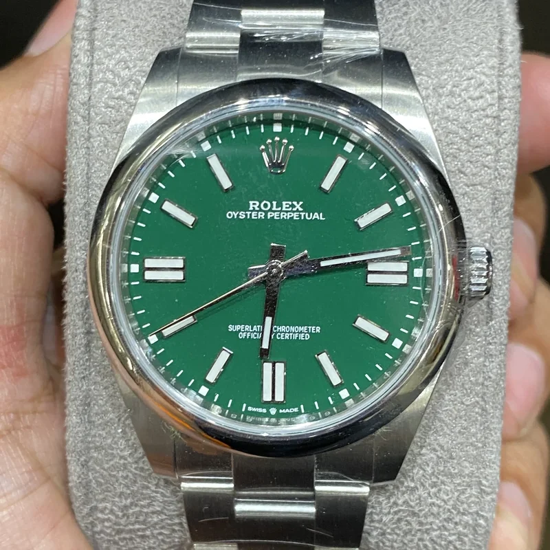 Oyster Perpetual 41 Stainless Steel / Green