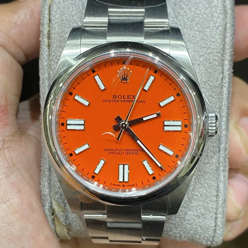 Oyster Perpetual 41 Stainless Steel / Red