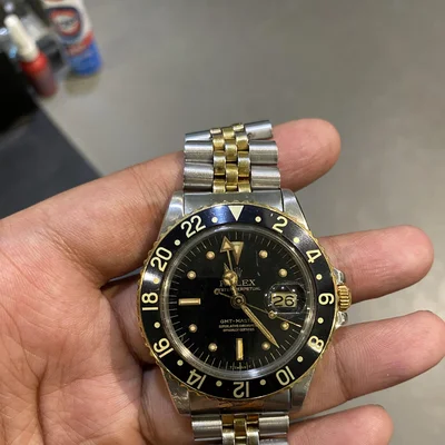Rolex GMT Master 1675 Black Nipple Gilt Dial