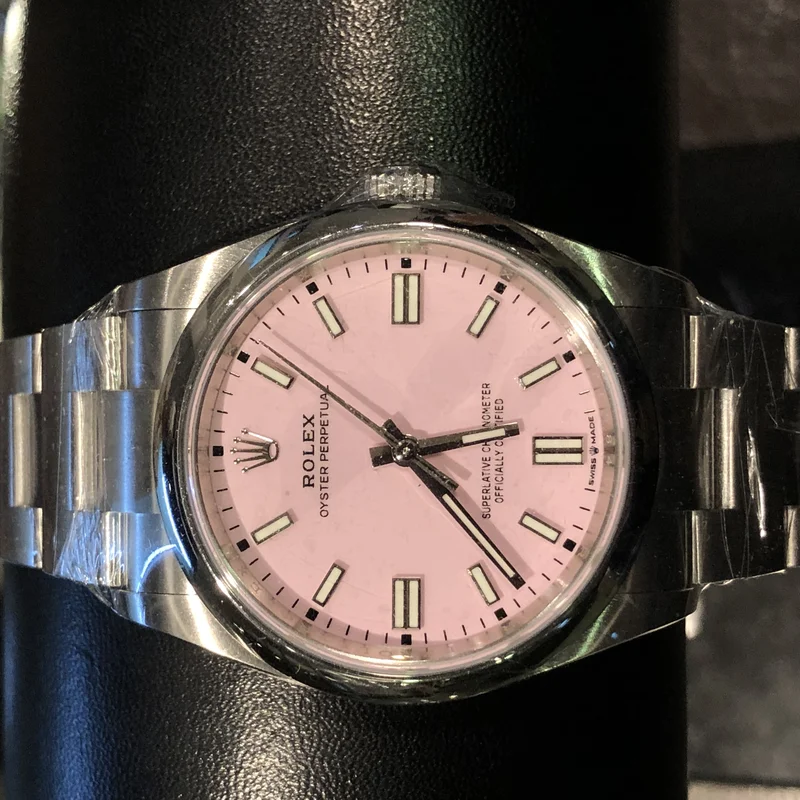 Thumb Oyster Perpetual 36 Stainless Steel / Pink