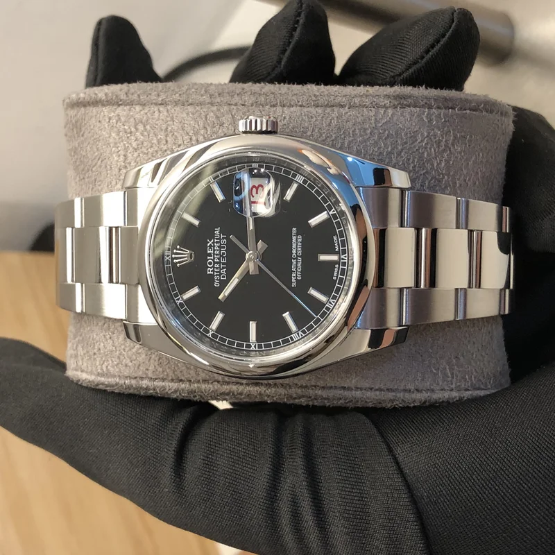 Datejust 36 Stainless Steel Domed / Oyster / Black