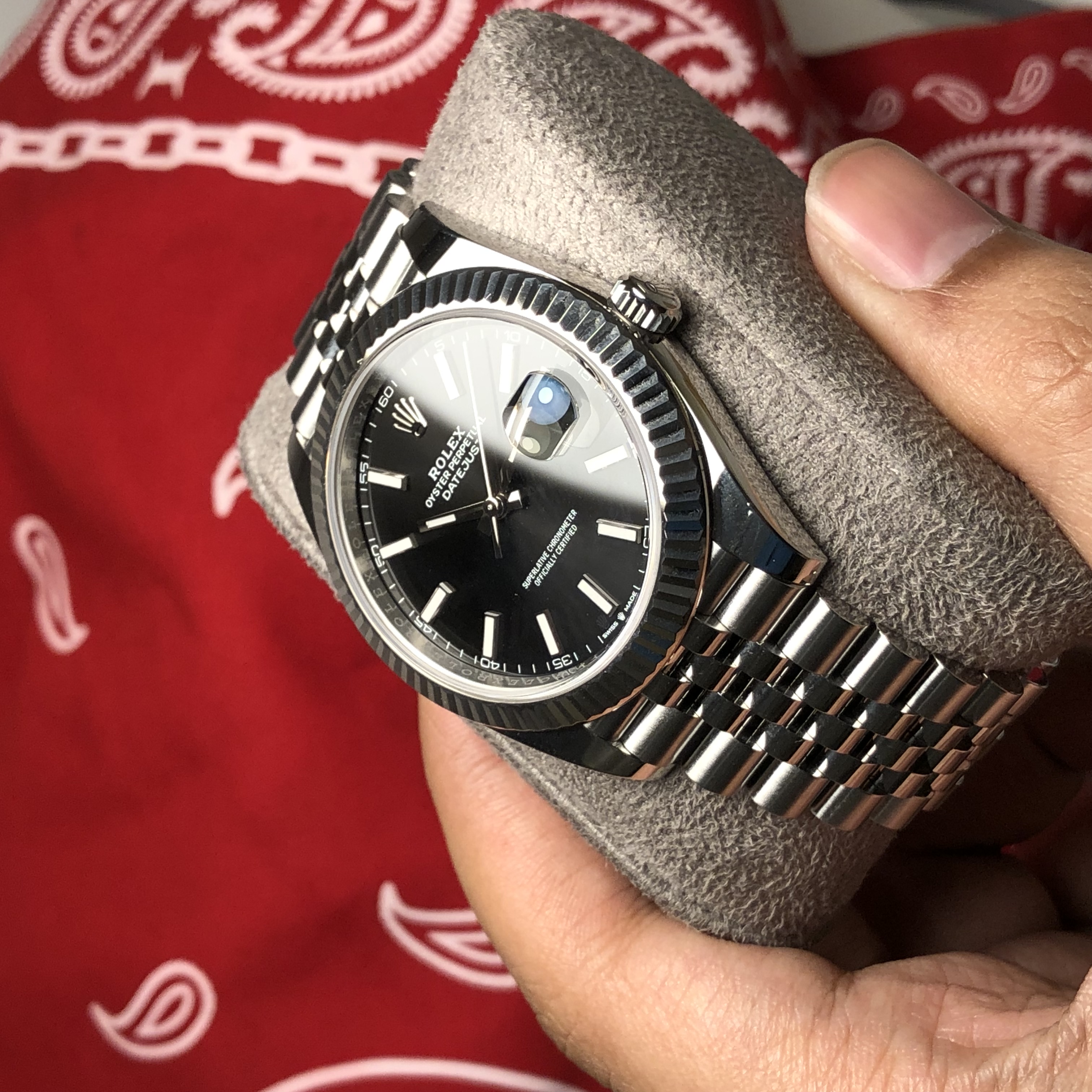 Datejust 41 Rhodium Jubilee Jual Rolex Datejust 41 Stainless Steel