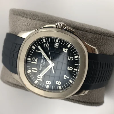 Aquanaut 5168 White Gold / Blue