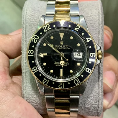 Rolex GMT Master 1675 Black Nipple Gilt Dial