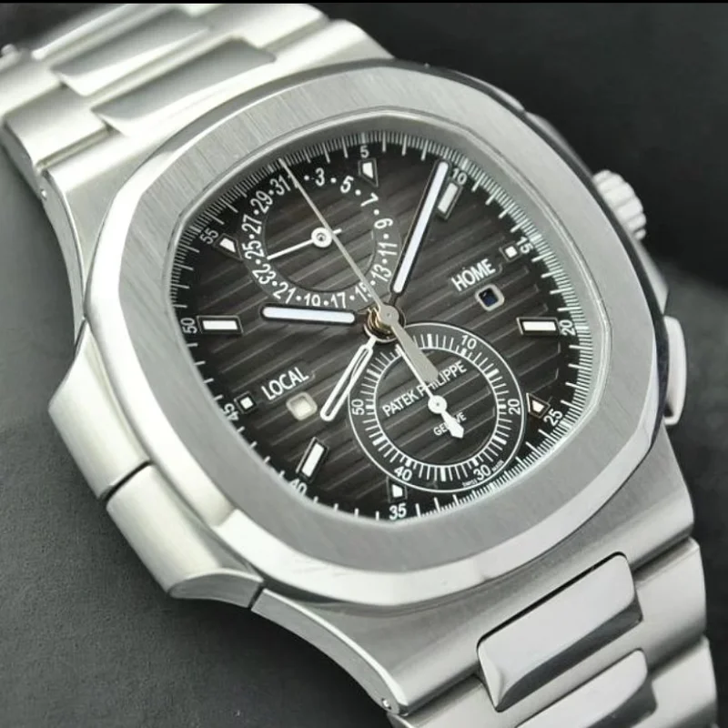 Thumb Nautilus Travel Time Stainless Steel / Black