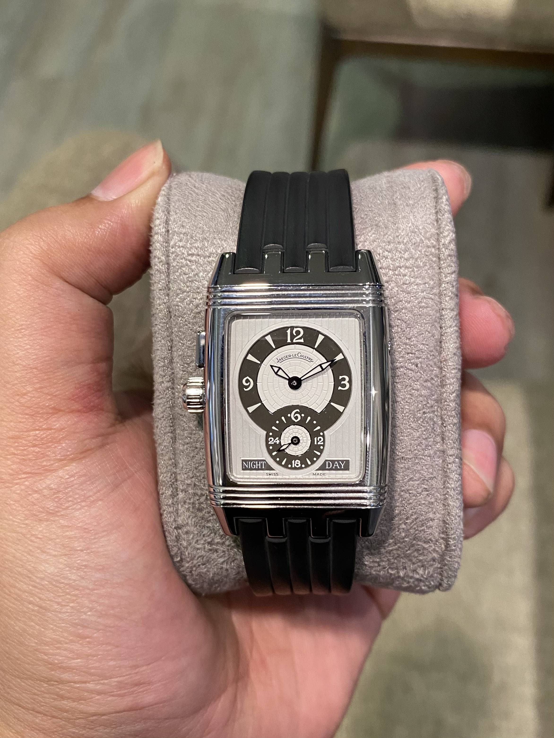 Duoface Gran Jlc Reverso Gran Sport Chronograph Rose Gold Men