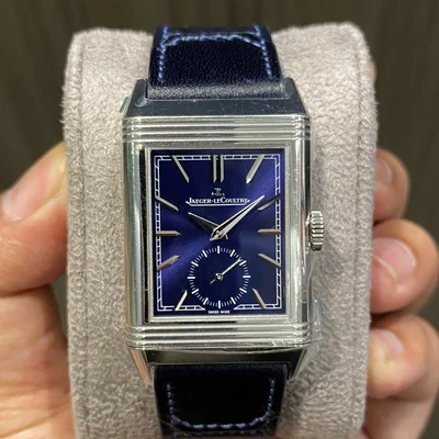 Reverso Tribute Monoface Stainless Steel / Blue