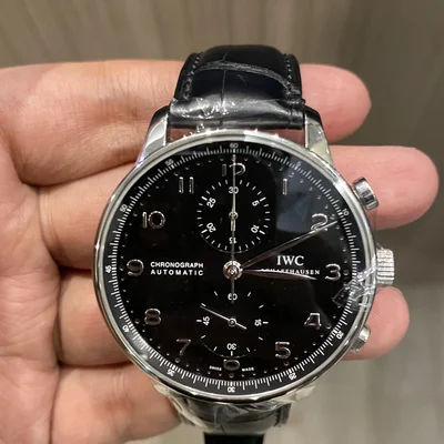 Portuguese Chrono-Automatic Stainless Steel / Black