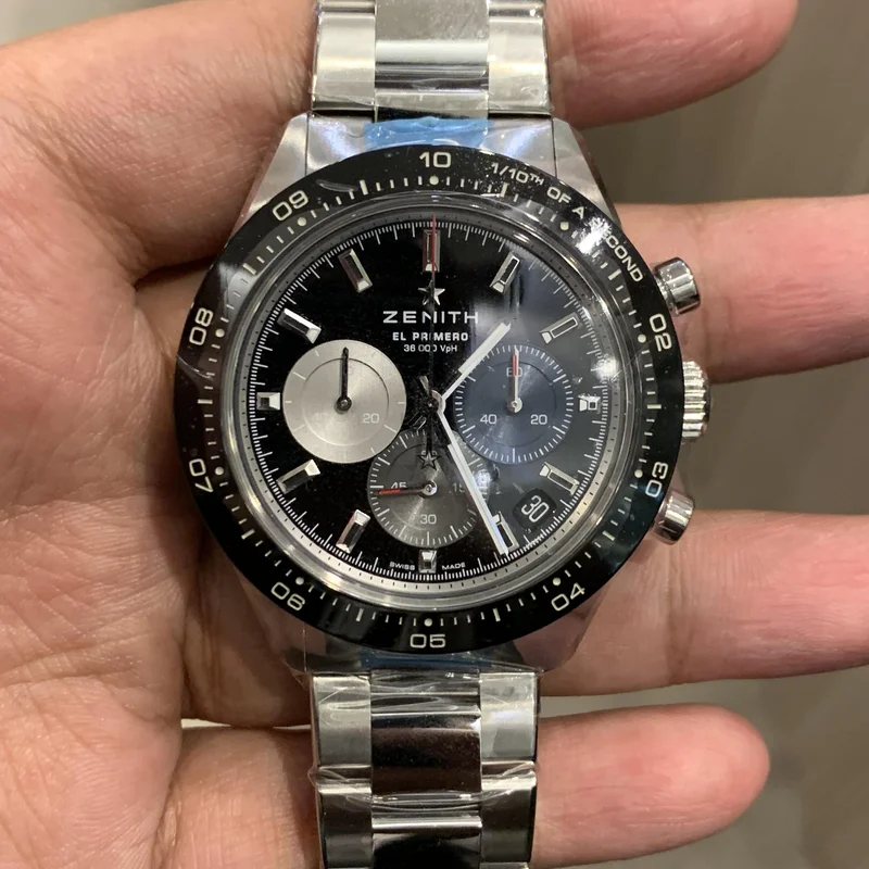 Chronomaster Sport Stainless Steel / Black / Bracelet