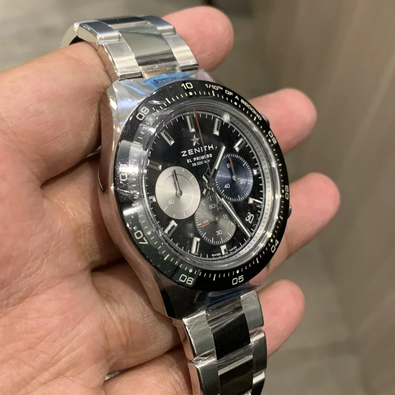 Thumb Chronomaster Sport Stainless Steel / Black / Bracelet