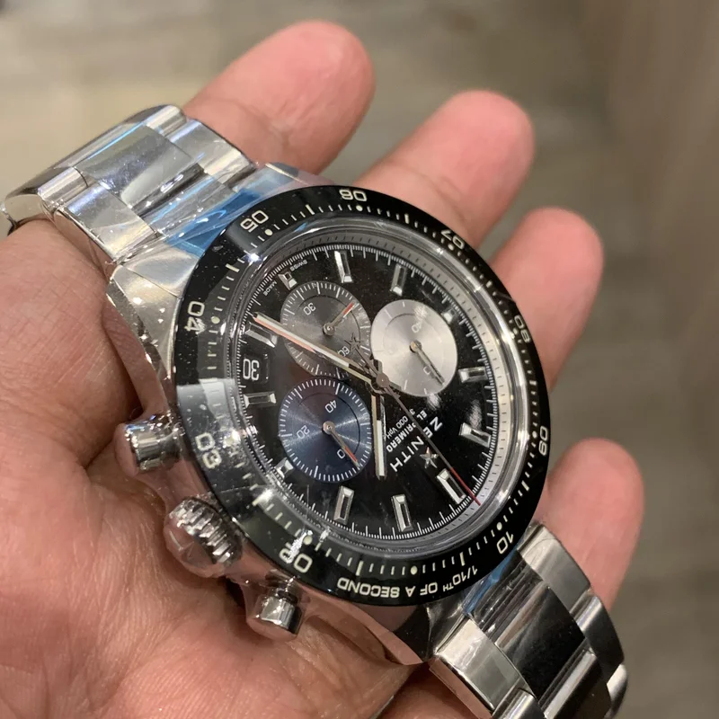 Thumb Chronomaster Sport Stainless Steel / Black / Bracelet