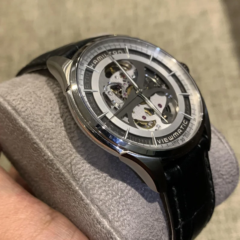 Thumb Jazzmaster Viewmatic Skeleton Auto Stainless Steel / Black