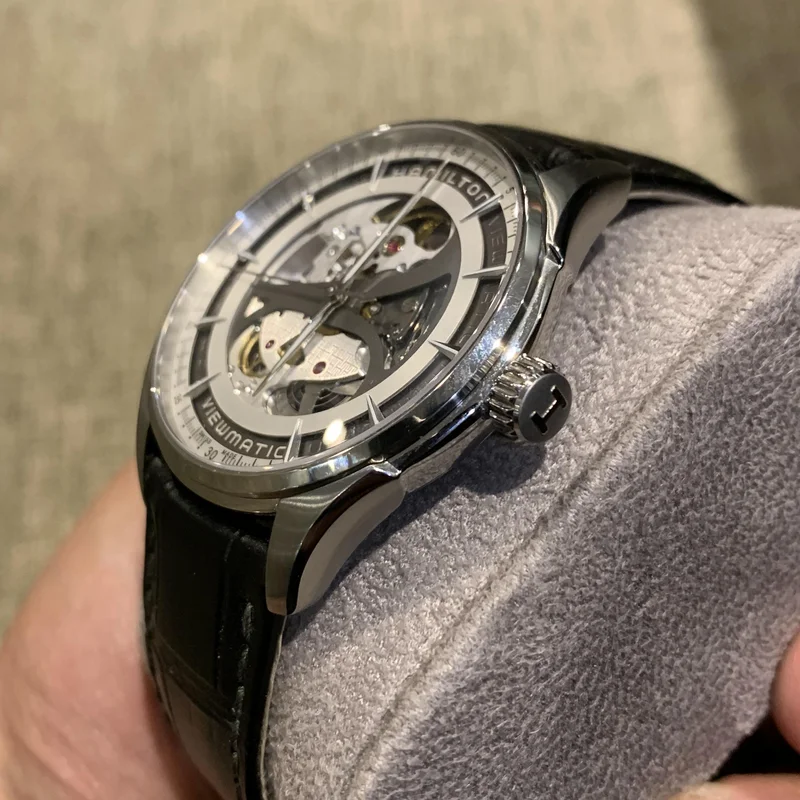 Thumb Jazzmaster Viewmatic Skeleton Auto Stainless Steel / Black