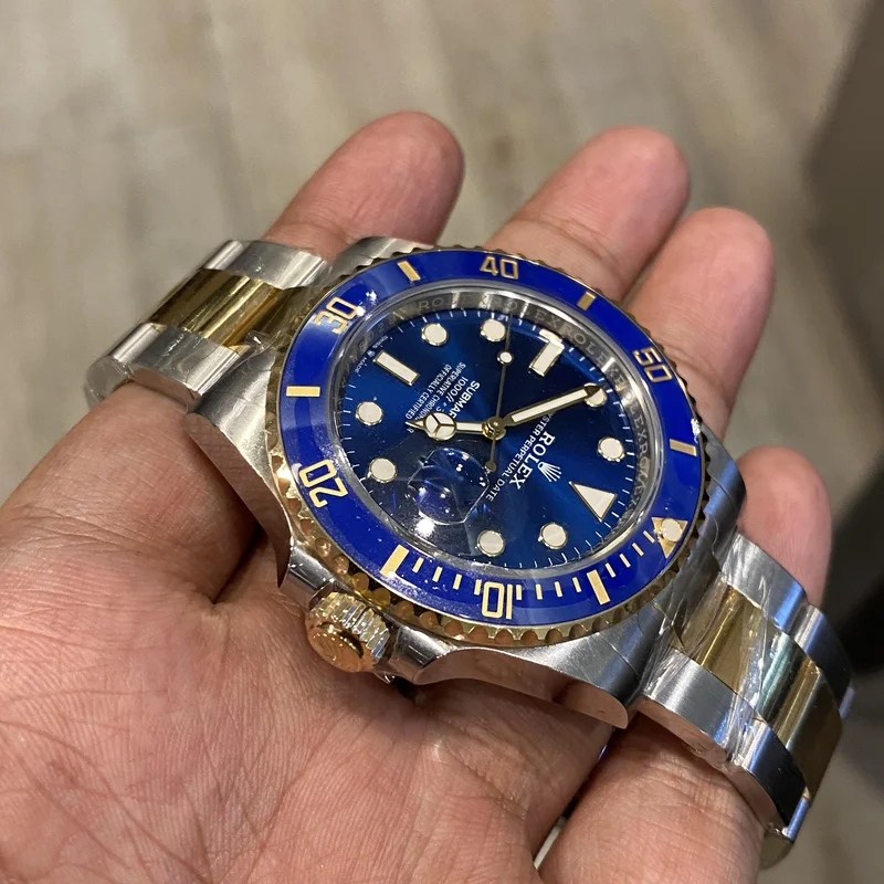 Thumb Submariner Date 41 Stainless Steel / Yellow Gold / Blue