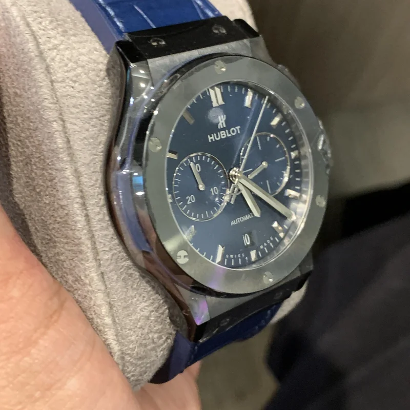 Thumb Classic Fusion 42 Chronograph Ceramic / Blue / Rubber