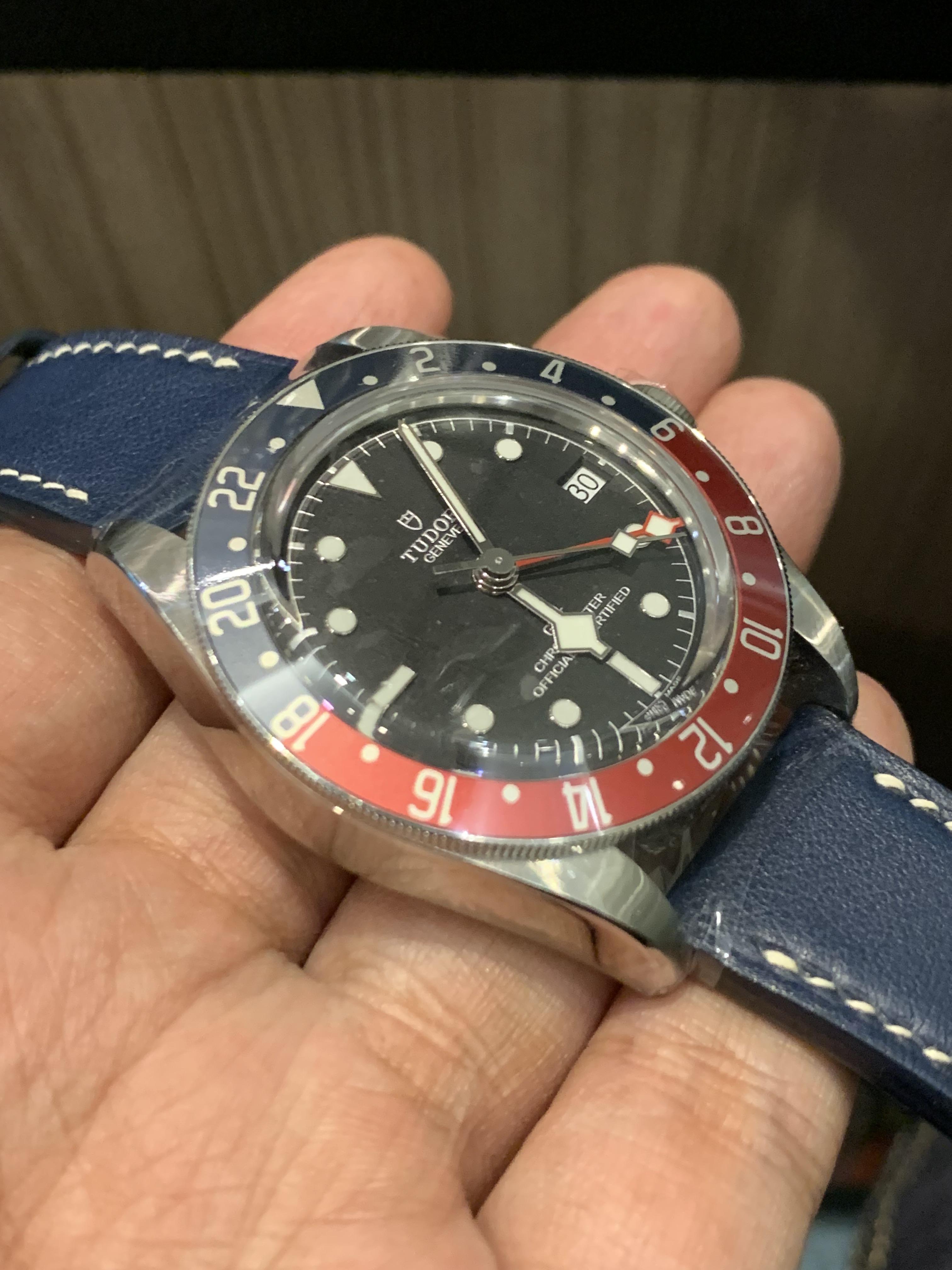 Jual Tudor Black Bay GMT Stainless Steel Black Pepsi Fabric