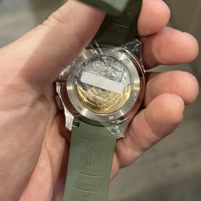 Thumb Aquanaut Chronograph 5968 White Gold / Green / Rubber