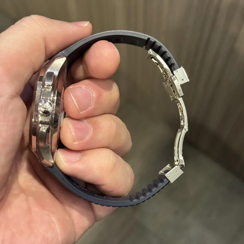 Thumb Aquanaut Chronograph 5968 White Gold / Blue / Rubber