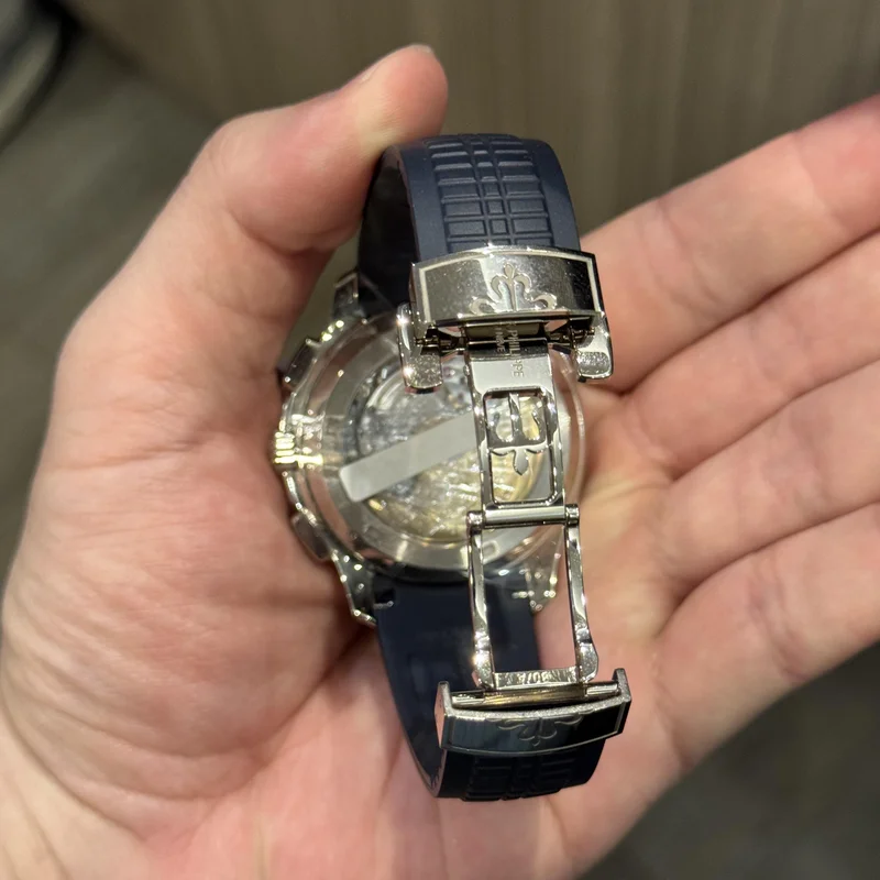 Thumb Aquanaut Chronograph 5968 White Gold / Blue / Rubber