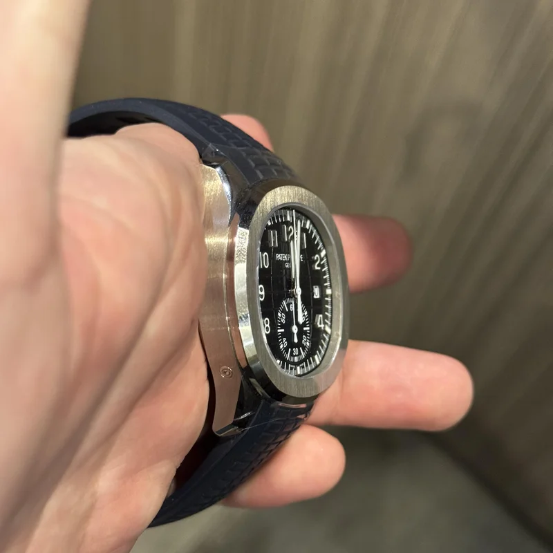 Thumb Aquanaut Chronograph 5968 White Gold / Blue / Rubber