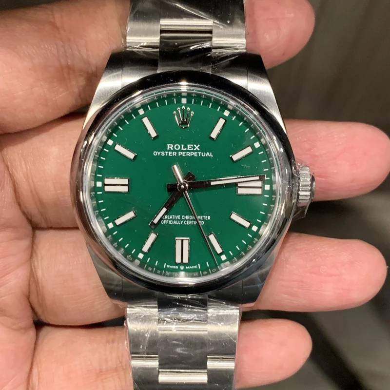 Oyster Perpetual 41 Stainless Steel / Green