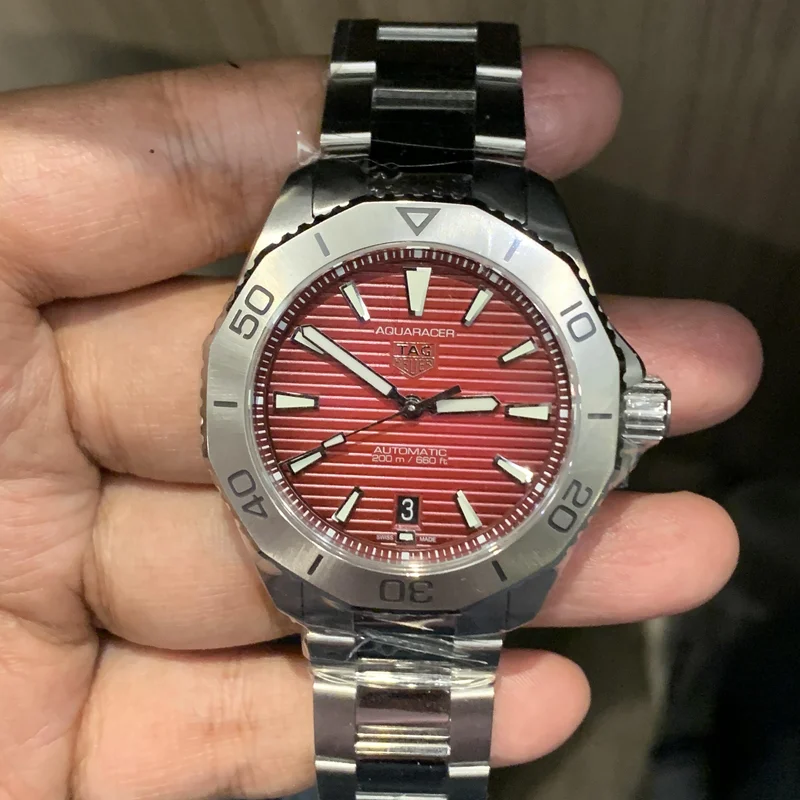 Aquaracer Professional 200 Automatic 40 Stainless Steel / Red