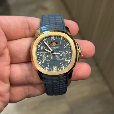 Aquanaut Luce Annual Calendar Rose Gold / Blue