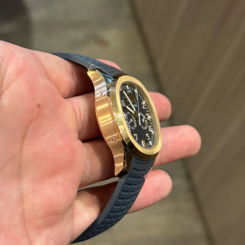 Thumb Aquanaut Luce Annual Calendar Rose Gold / Blue