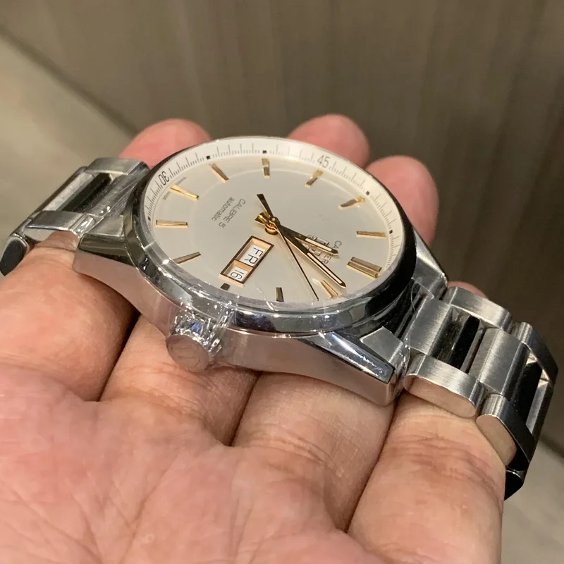 Thumb Carrera Calibre 5 Day Date Stainless Steel / Silver / Bracelet