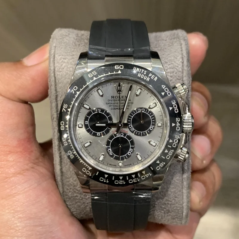 Cosmograph Daytona White Gold / Cerachrom / Silver / Oysterflex