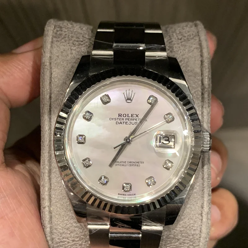 Datejust 41 Stainless Steel Fluted / Oyster / MOP Diamond