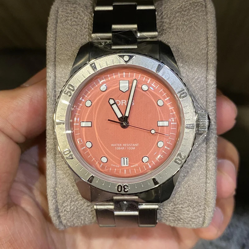 Divers Sixty-Five 38 Cotton Candy Stainless Steel / Pink / Bracelet