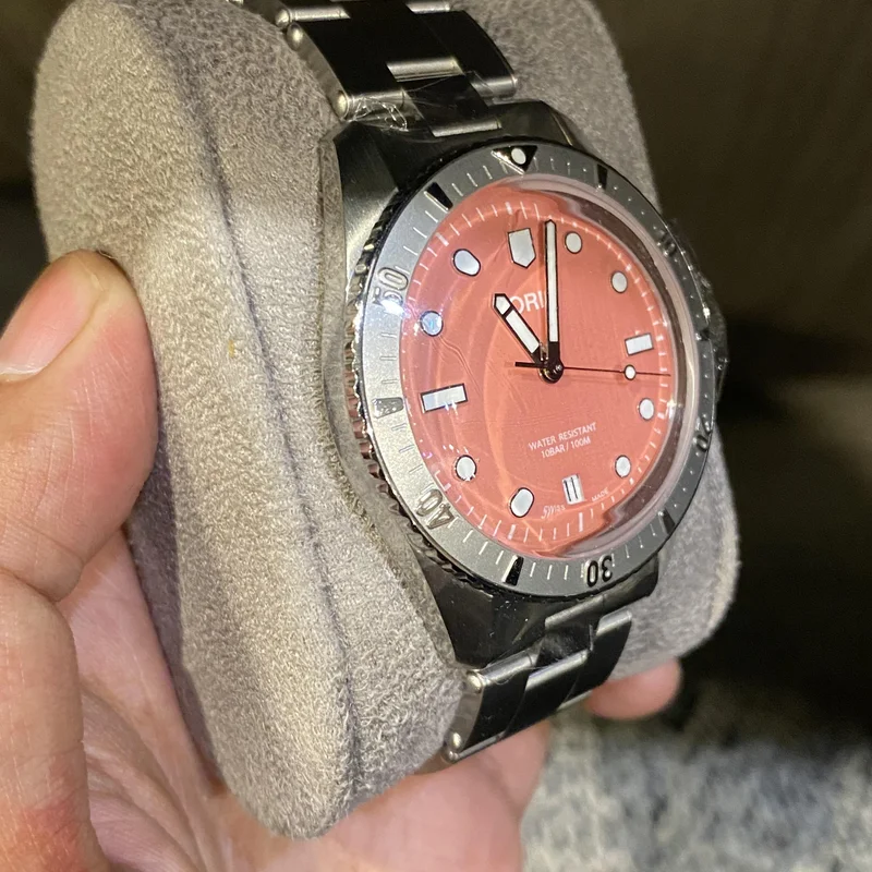 Thumb Divers Sixty-Five 38 Cotton Candy Stainless Steel / Pink / Bracelet