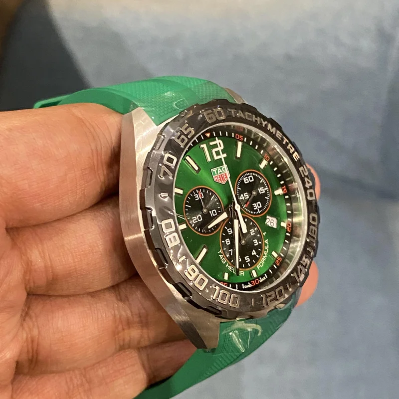 Thumb Formula 1 Quartz Chronograph Stainless Steel / Green