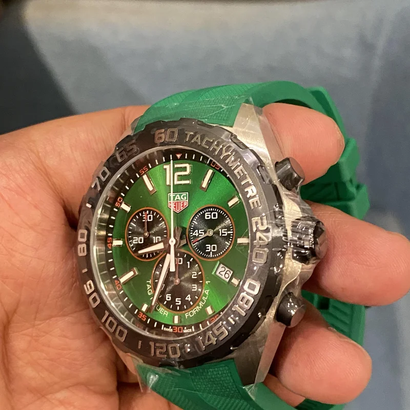 Thumb Formula 1 Quartz Chronograph Stainless Steel / Green
