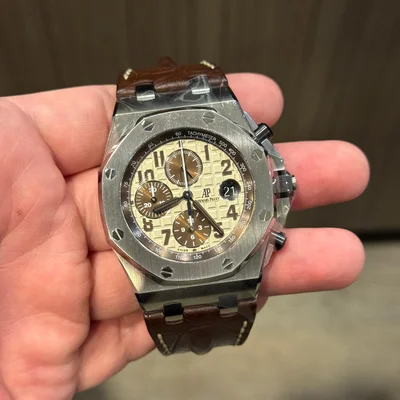 Royal Oak Offshore 26470 Stainless Steel / Safari / Alligator
