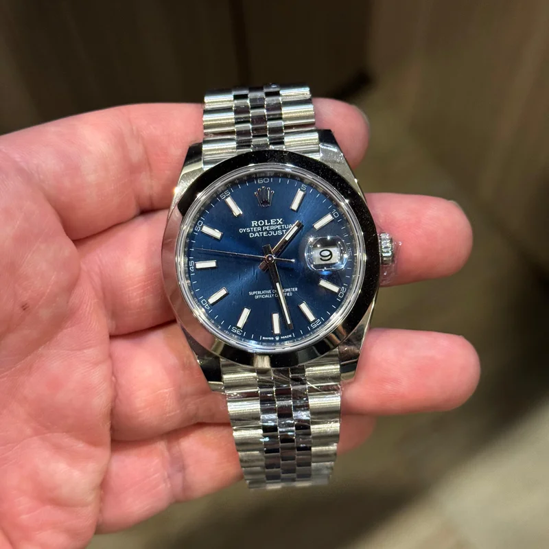 Datejust 41 Stainless Steel Smooth / Jubilee / Blue