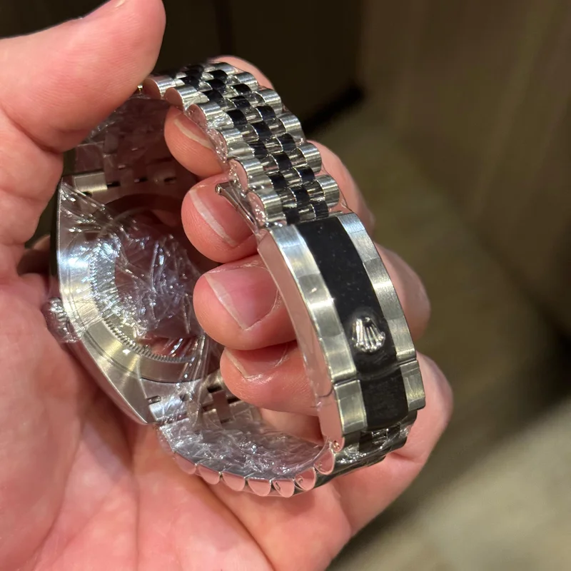 Thumb Datejust 41 Stainless Steel Smooth / Jubilee / Blue