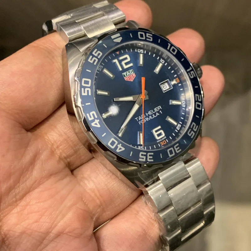 Thumb Formula 1 Quartz 43 Stainless Steel / Blue / Bracelet