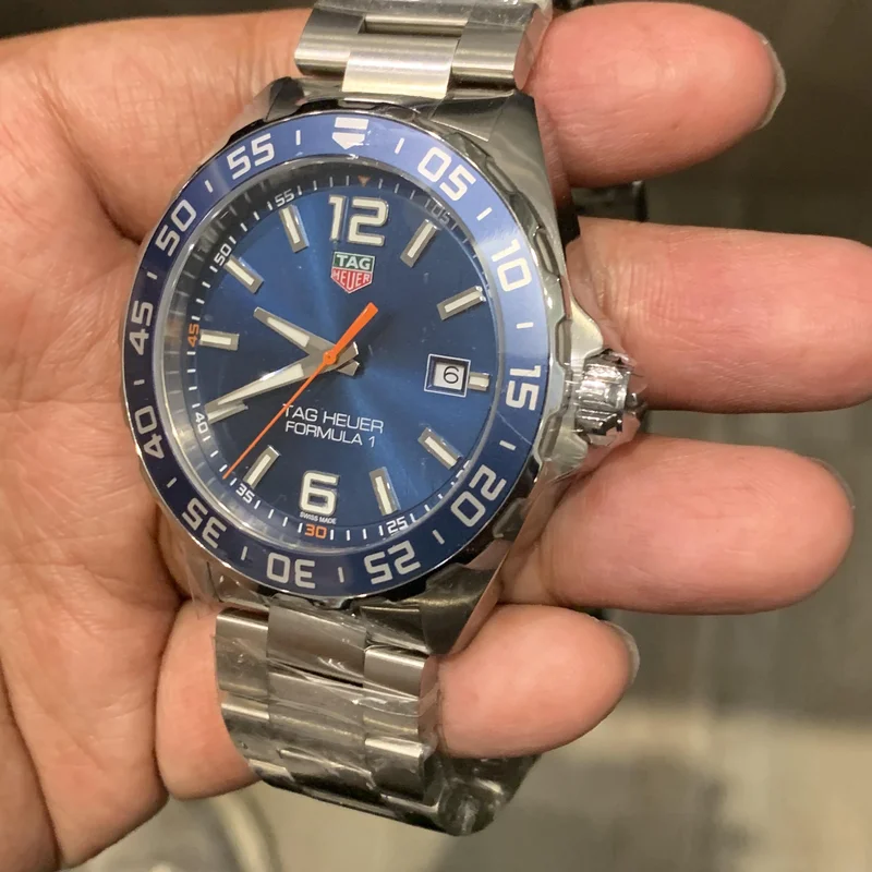 Thumb Formula 1 Quartz 43 Stainless Steel / Blue / Bracelet