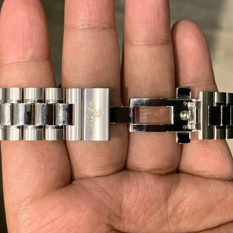 Thumb Speedmaster Co-Axial 38 Stainless Steel / Black / Bracelet