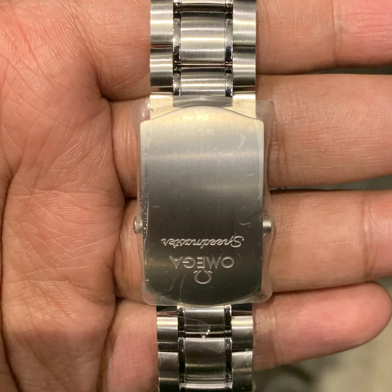 Thumb Speedmaster Racing Co-Axial Chronograph Stainless Steel / Inverted Panda / Bracelet