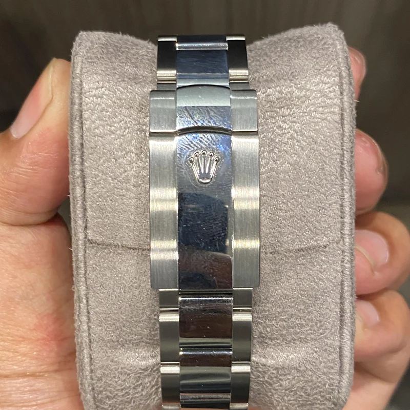 Thumb Datejust 41 Stainless Steel Fluted / Oyster / Blue